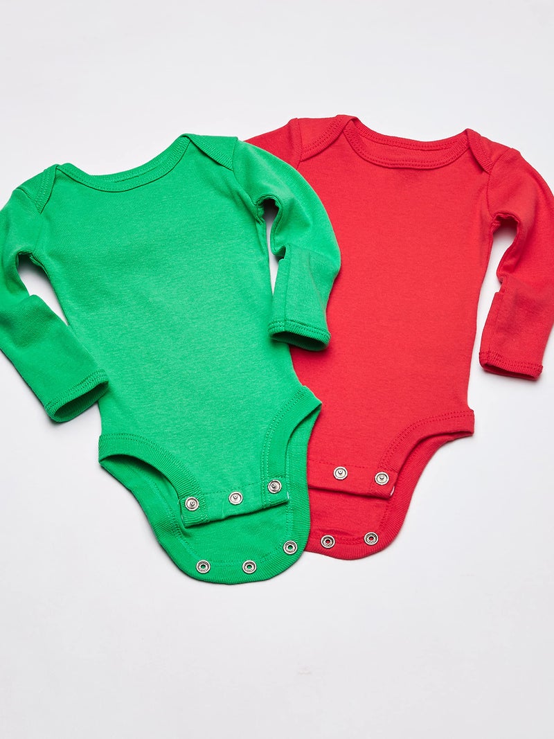 Carter's baby boys 7-pack Long-sleeve Bodysuits T Shirt, Multi/Blue, Preemie US - Image 3